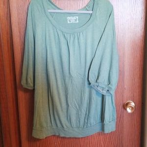 Maternity oversized 3/4 sleeve shirt